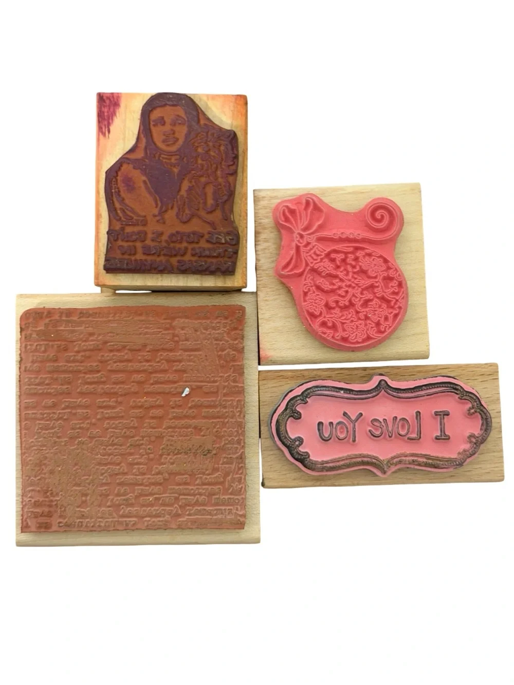 Wizard of Oz Rubber Stamp Set Dorothy Toto I Love You Craft Stamps